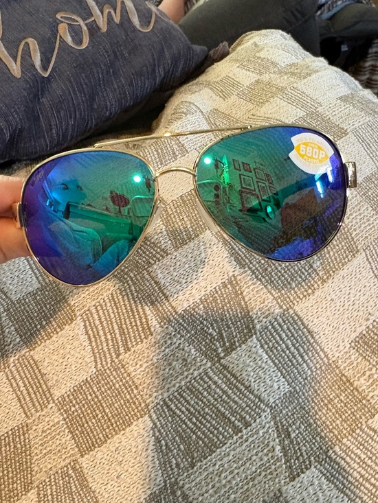 Costa Accessories - New Costa Mirrored Aviator Sunglasses - Green Blue Lenses